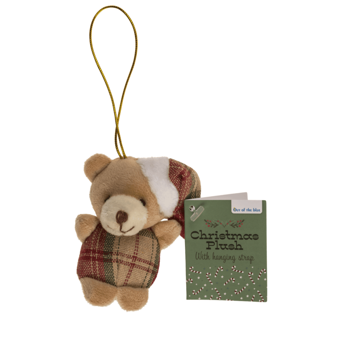 Weihnachts-Plüsch mit Aufhängeband, 8 cm,