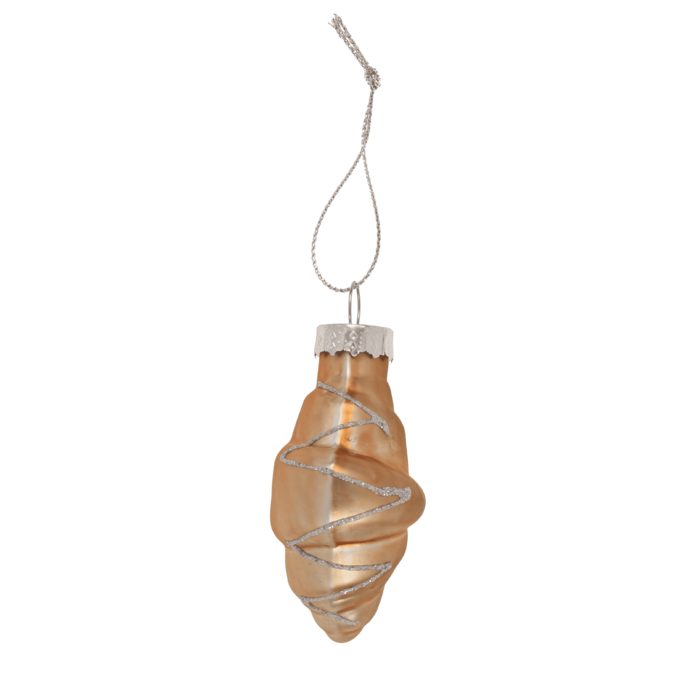 Glas-Baumschmuck, Kaffee, 3er Set, Kaffee (3,5