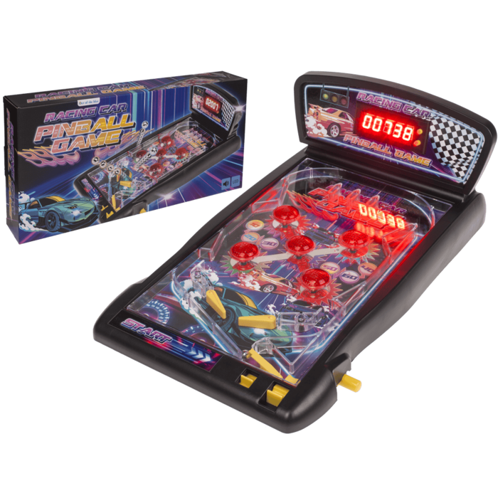 Rennwagen Pinball-Spiel, 43 x 25,5 x 17 cm,