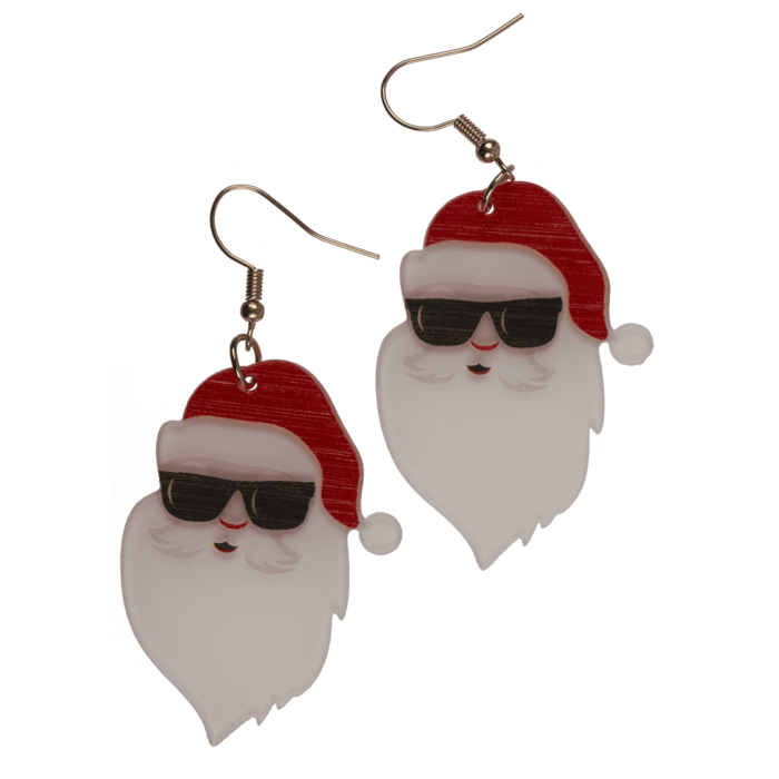 Ohrringe, Funny X-Mas, aus Acryl,