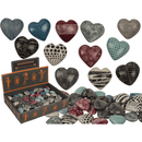 Specksteine, Hearts, mit Gravur,