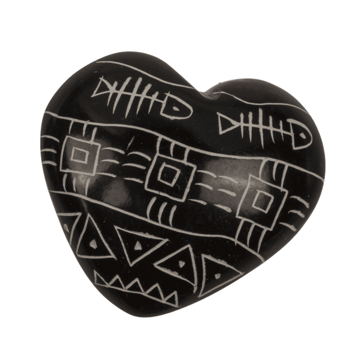 Specksteine, Hearts, mit Gravur,