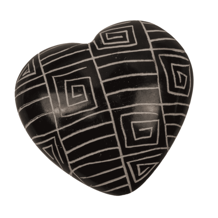 Specksteine, Hearts, mit Gravur,