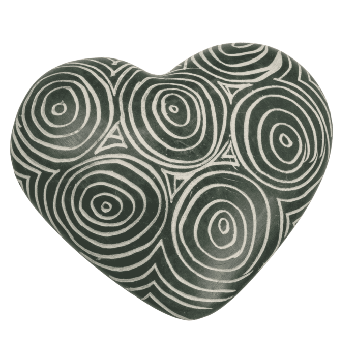 Specksteine, Hearts, mit Gravur,