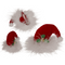 Plüsch-Haarclip, Weihnachtsmütze,