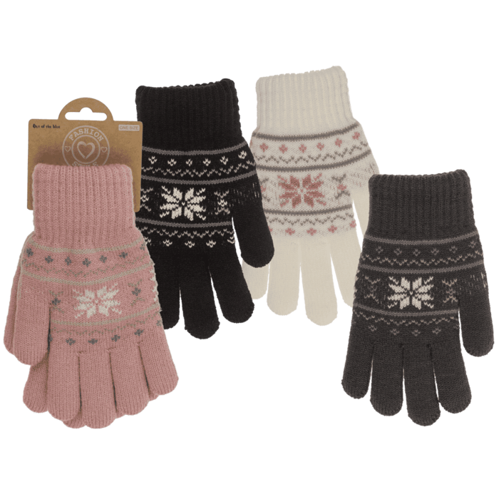 Kuschel-Handschuhe, Eisblume,
