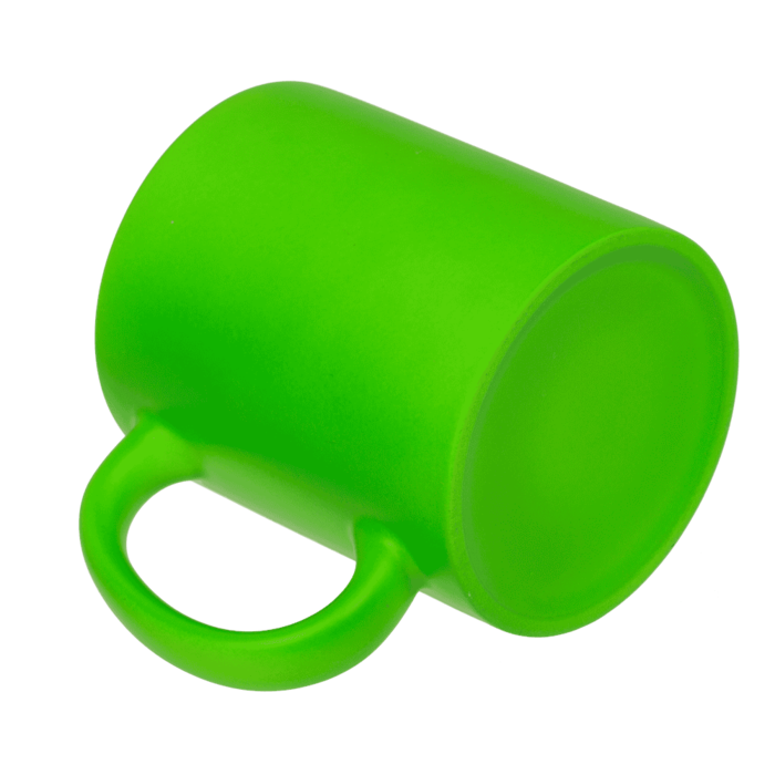 Becher, Neon Grün, aus Steingut, 9 x 8,5 cm,