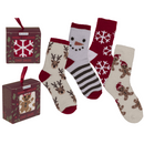 Kuschelsocken, X-MAS, Einheitsgröße 36-42,