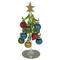 Deko-Glasweihnachtsbaum mit farbigen Glaskugeln,