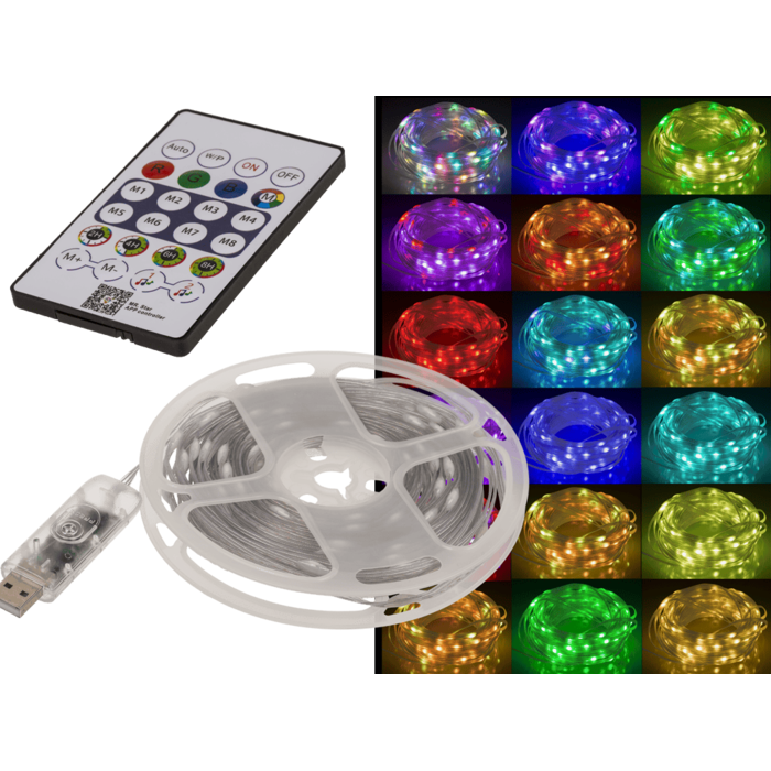 Lichterkette mit farbwechselnden LED, 10 m,
