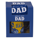 "Geschenkset, World's Best Dad, Becher und Socken,"