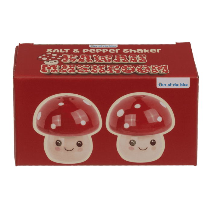 Salz-& Pfefferstreuer, Kawaii Pilze, 5 x 5 x 5 cm,
