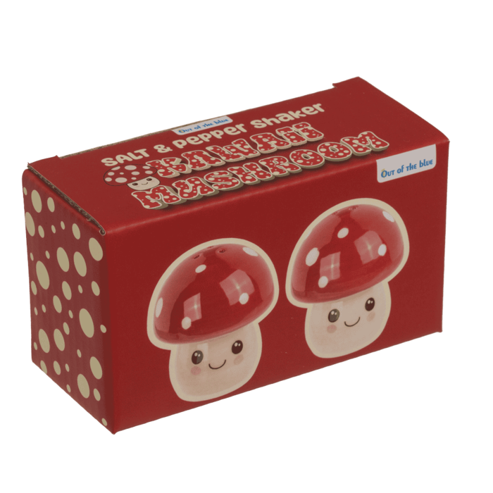 Salz-& Pfefferstreuer, Kawaii Pilze, 5 x 5 x 5 cm,