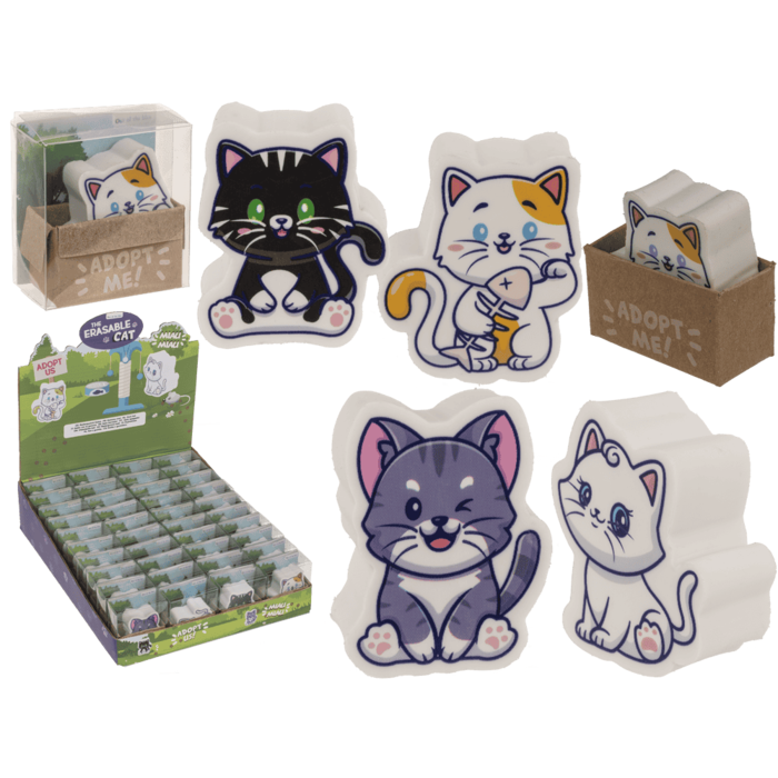 Radiergummi, Katze, ca. 4,2 x 2,3 cm,