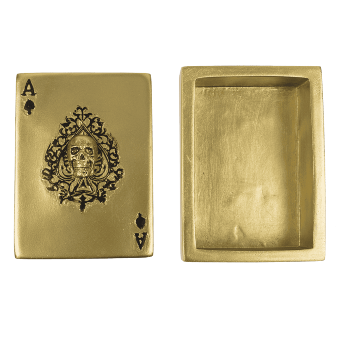 Aufbewahrungsbox für Spielkarten, Totenkopf,