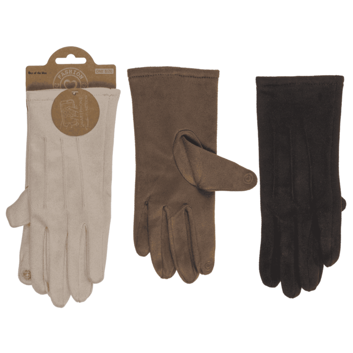 Winter-Handschuhe aus Wildleder-Imitat,