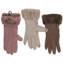 Winter-Handschuhe aus Wildleder-Imitat,