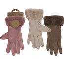Winter-Handschuhe aus Wildleder-Imitat,