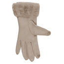 Winter-Handschuhe aus Wildleder-Imitat,