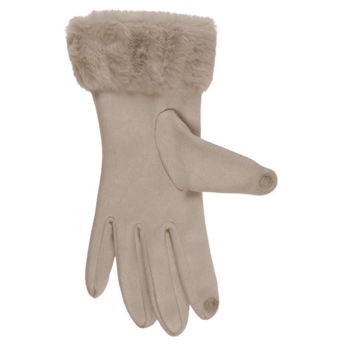 Winter-Handschuhe aus Wildleder-Imitat,