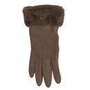 Winter-Handschuhe aus Wildleder-Imitat,