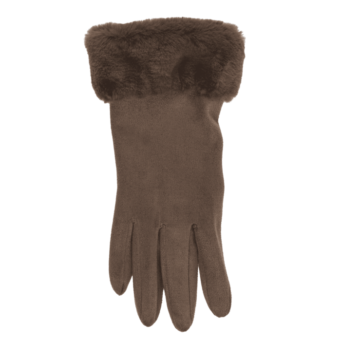 Winter-Handschuhe aus Wildleder-Imitat,