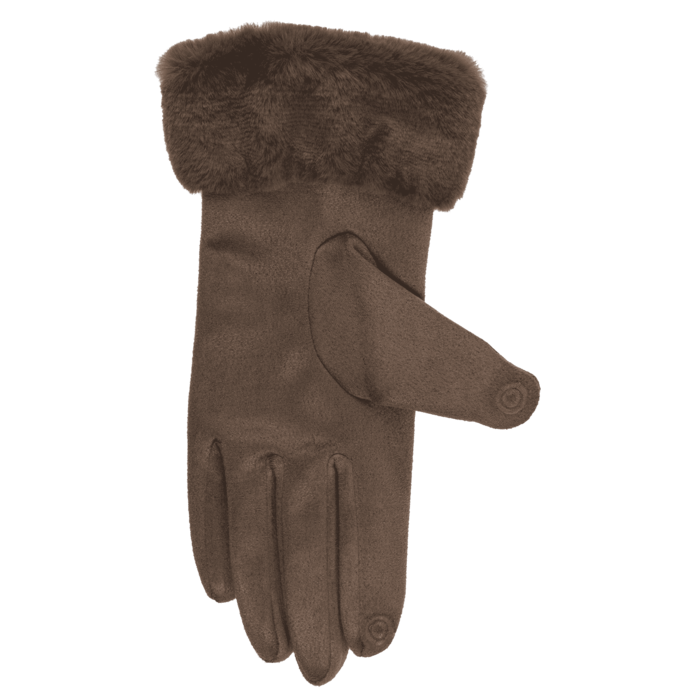 Winter-Handschuhe aus Wildleder-Imitat,