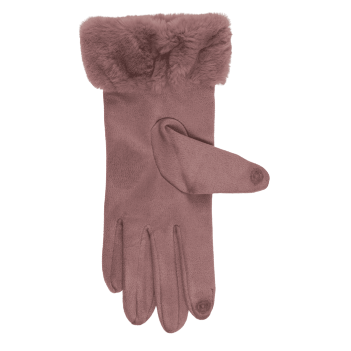 Winter-Handschuhe aus Wildleder-Imitat,