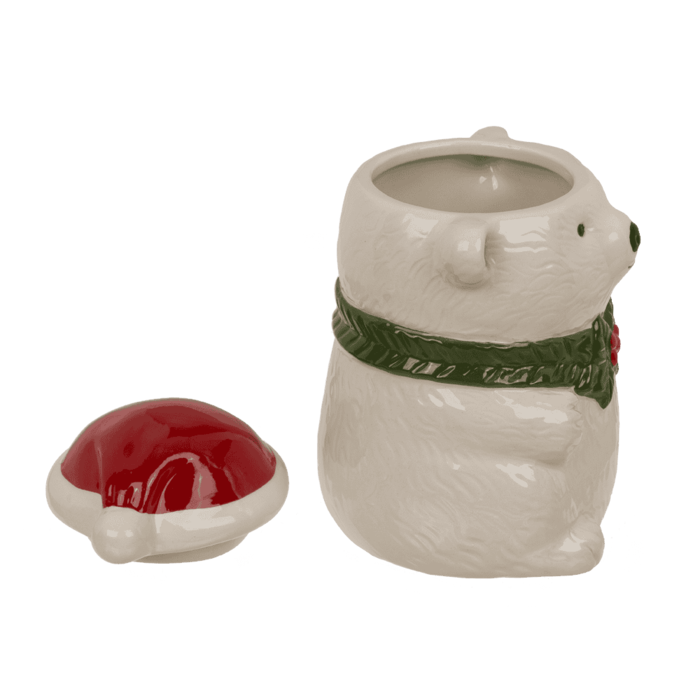 Becher, Eisbär, mit Deckel, 12 x 8 cm, 380 ml,