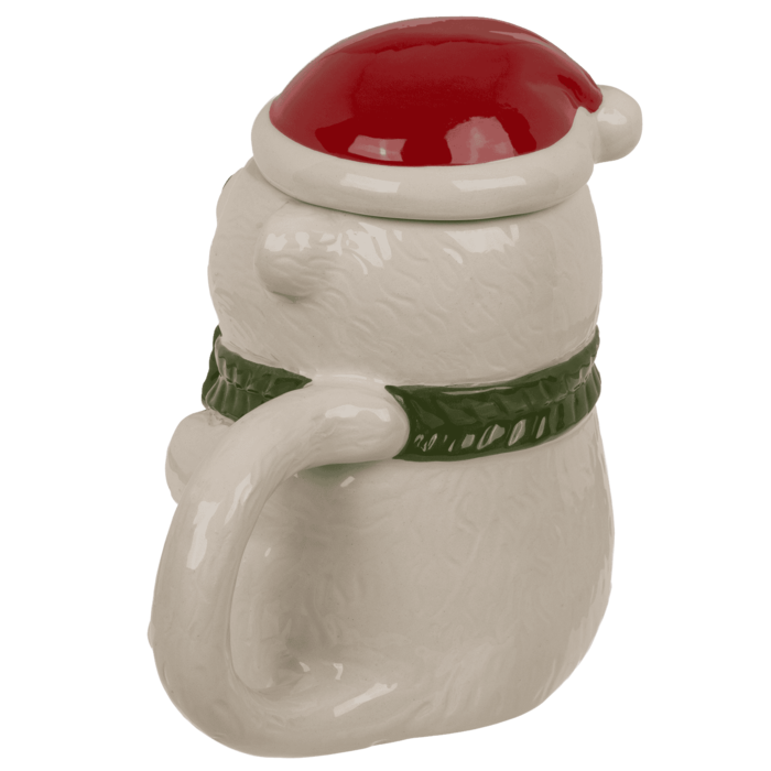 Becher, Eisbär, mit Deckel, 12 x 8 cm, 380 ml,