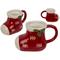 Becher, Schneestiefel, 14 x 9 cm,