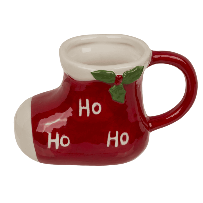 Becher, Schneestiefel, 14 x 9 cm,