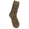 Damen-Stricksocken, Leopard,