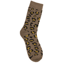 Damen-Stricksocken, Leopard,