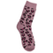 Damen-Stricksocken, Leopard,