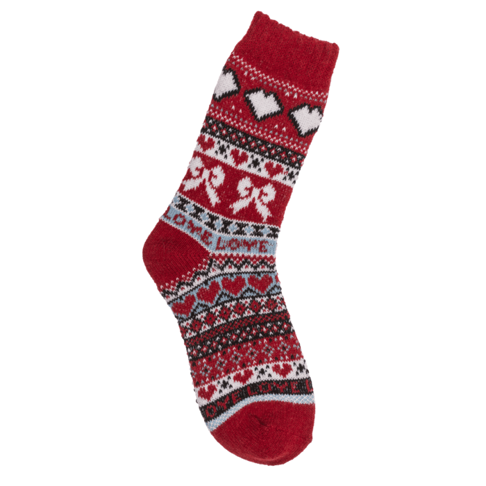 Damen-Stricksocken, Love,