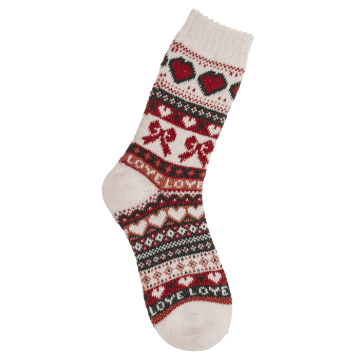 Damen-Stricksocken, Love,