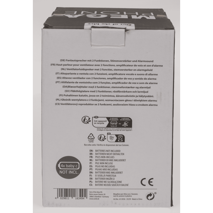 Fanlautsprecher mit 2 Funktionen (Sprache &