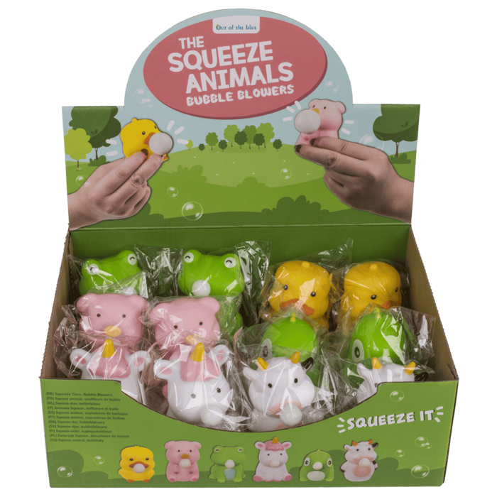Squeeze Tiere, Bubble Blowers,
