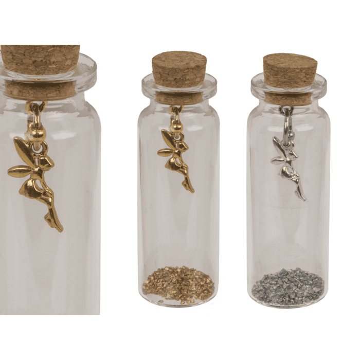 Glasfläschen mit Korkenverschluss, Magie,
