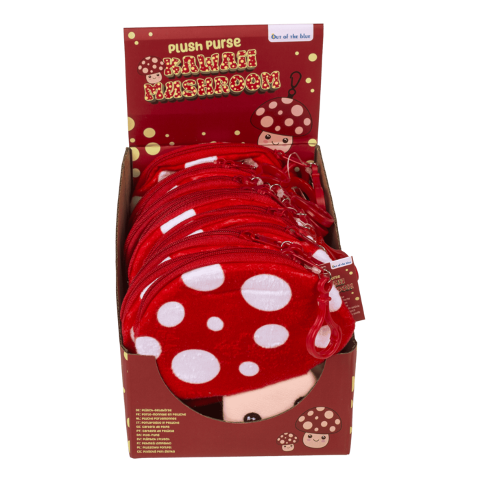 Plüsch-Geldbörse, Kawaii Pilz,