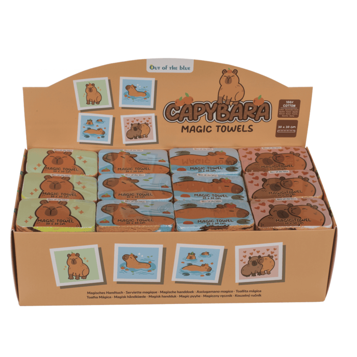 Magisches Baumwollhandtuch, Capybara,