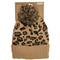 Winter-Mütze mit Kunstfell-Bommel, Leopard,