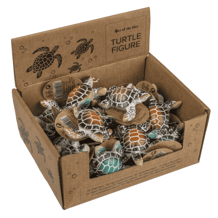 Polyresin-Dekofigur, Schildkröte, 5,5  x 2 cm,