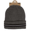 Herren-Wintermütze, Striped, gefüttert,