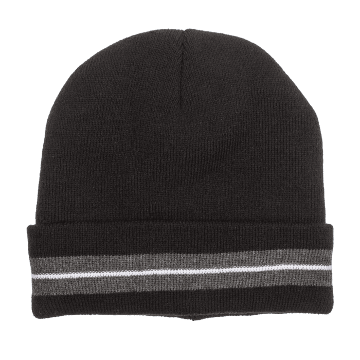 Herren-Wintermütze, Striped, gefüttert,