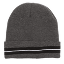 Herren-Wintermütze, Striped, gefüttert,