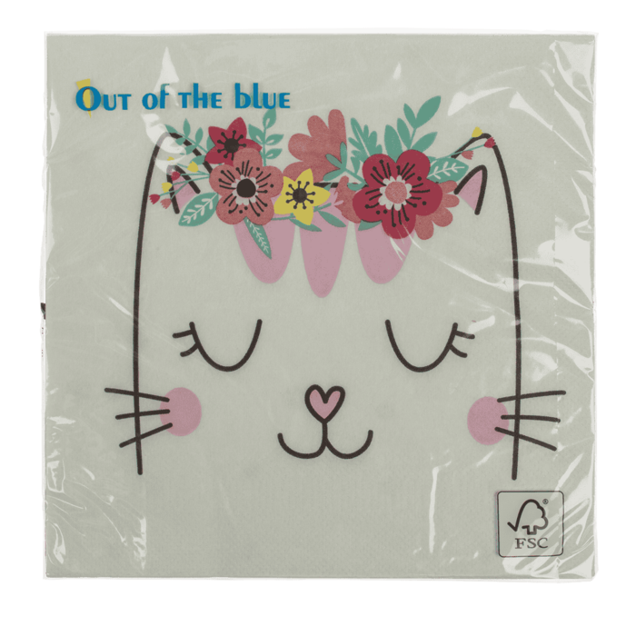 Papier-Servietten, Dreaming Cat,