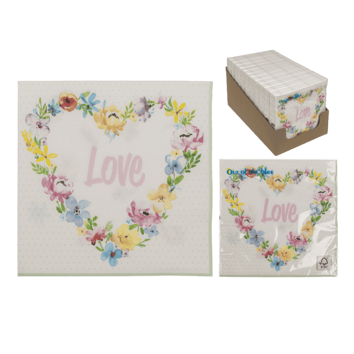 Papier-Servietten, Love,