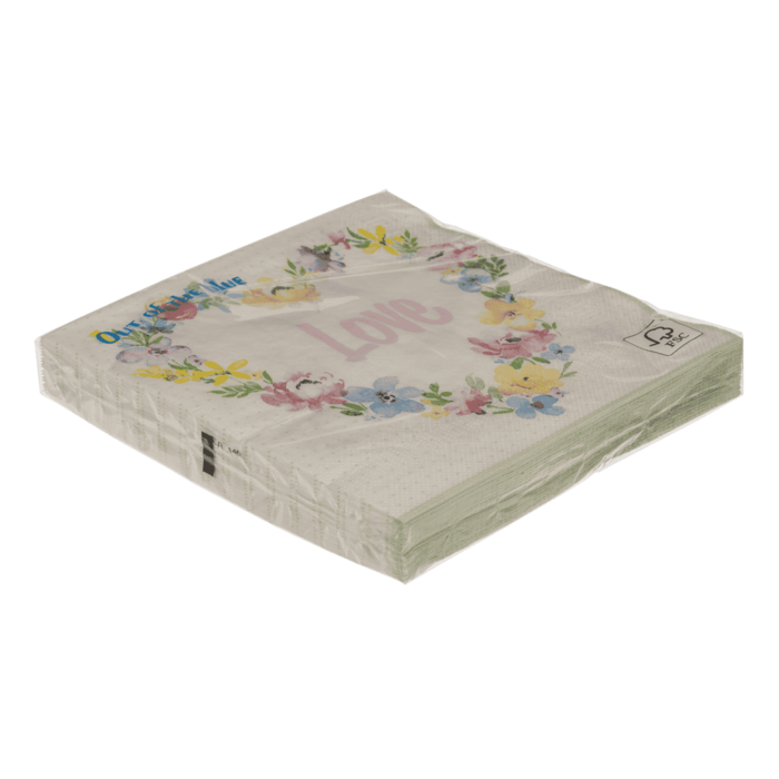 Papier-Servietten, Love,